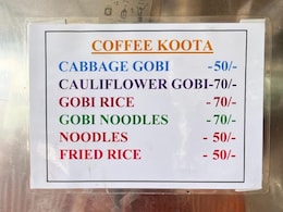 "Cabbage Gobi For Rs 50, Cauliflower Gobi For Rs 70": Bengaluru Restaurant's Menu Is Trending