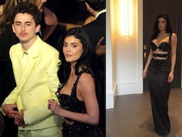 Alongside Timothee Chalamet, Kylie Jenner Sparkles In A Daring Black Embellished Cutout Dress Alongside Timothee Chalamet, Kylie Jenner Sparkles In A Daring Black Embellished Cutout Dress