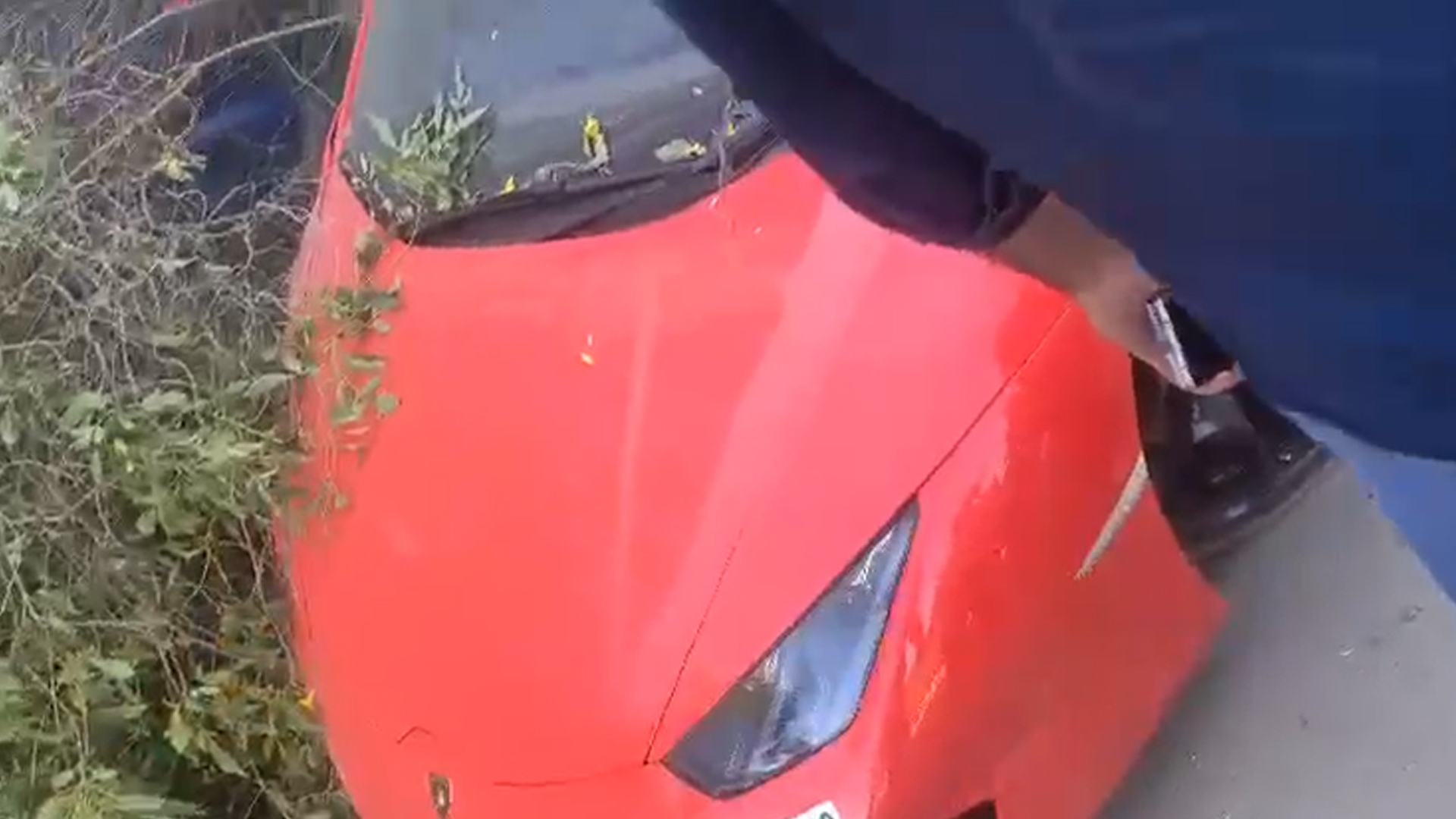"Did Anyone Die?" Lamborghini Driver After Hitting 2 Workers On Footpath