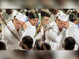 Govinda Breaks Down At Former Secretary Shashi Prabhu's Funeral. Watch
