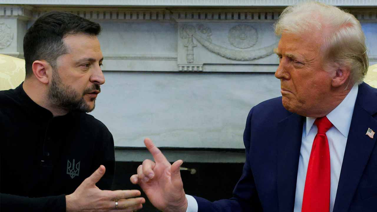 At Zelensky Meet, Trump's "Peacemaker" Remark, Then An Argument