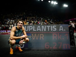 Armand Duplantis Breaks His Own Pole Vault World Record With Leap Of 6.27m