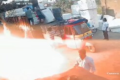 4 Injured In Cracker Explosion At Balaji Transporters In Andhra Pradesh's Kakinada 4 Injured In Cracker Explosion At Balaji Transporters In Andhra Pradesh's Kakinada