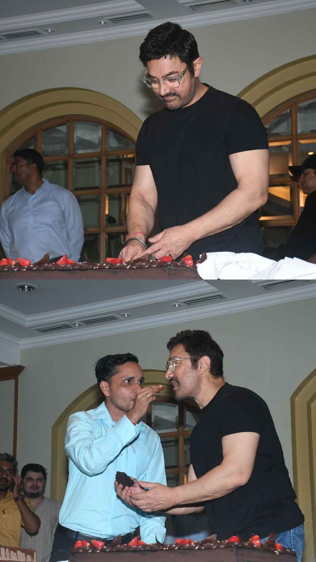 Aamir Khan Celebrates His 60th Birthday With The Paps