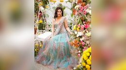 Katrina Kaif In An Ice Blue <i>Lehenga</i> Is Serving The Right Kind Of Stylish Bridesmaid Goals