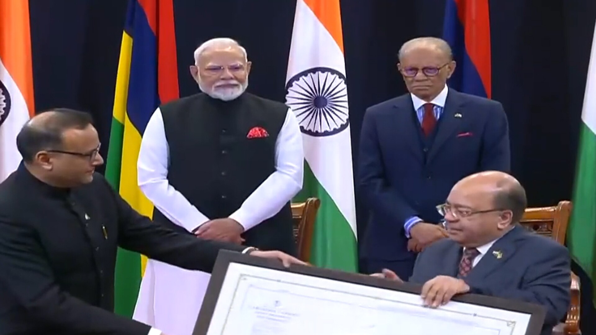 India & Mauritius Sign Key MoUs On Day 2 Of PM Modi's Mauritius Trip