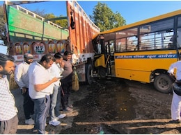 Balesar School Bus Accident: राजस्थान के बालेसर में ट्रक से भिड़ी स्कूल बस, 8 बच्चों को आई चोटें, गंभीर घायल जोधपुर रेफर Balesar School Bus Accident: राजस्थान के बालेसर में ट्रक से भिड़ी स्कूल बस, 8 बच्चों को आई चोटें, गंभीर घायल जोधपुर रेफर