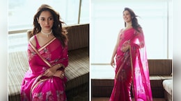 Tamannaah Bhatia Looks Ethereally Ethnic Chic In A Beautiful Pink Floral <i>Saree</i>