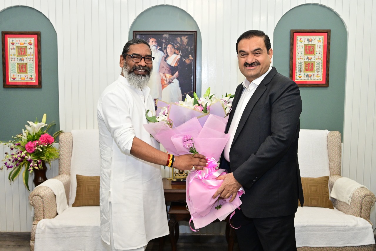 Gautam Adani Meets Jharkhand Chief Minister Hemant Soren At His Residence