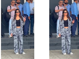Priyanka Chopra's Airport Look Screams Chic Glam In A Blue Printed Co-Ord Set Priyanka Chopra's Airport Look Screams Chic Glam In A Blue Printed Co-Ord Set