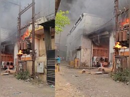 Fire In Indore : कूलर के कारखाने में लगी भीषण आग, आस-पास के गोडाउन भी आए चपेट में