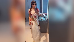 Mouni Roy In A White And Red Printed <i>Saree</i> Is The Only Summer Style Inspiration We Need