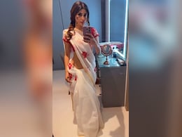 Mouni Roy In A White And Red Printed <i>Saree</i> Is The Only Summer Style Inspiration We Need