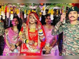 Rajasthan: 16 साल पहले साथी से वादा पूरा करने आए 26 जवान, शहीद की बेटी की शादी में निभाई रस्में Rajasthan: 16 साल पहले साथी से वादा पूरा करने आए 26 जवान, शहीद की बेटी की शादी में निभाई रस्में