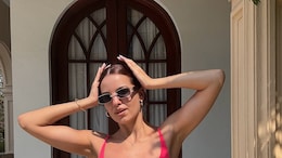 Natasa Stankovic In A Pink Bralette And Denim Shorts Has Got The Summer Style Memo Right