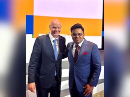 ICC Chairman Jay Shah Meets FIFA Chief Gianni Infantino ICC Chairman Jay Shah Meets FIFA Chief Gianni Infantino