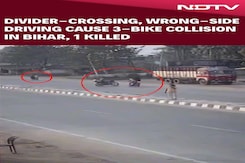 Bihar News | Divider-Crossing, Wrong-Side Driving Cause 3-Bike Collision In Bihar, 1 Killed Bihar News | Divider-Crossing, Wrong-Side Driving Cause 3-Bike Collision In Bihar, 1 Killed