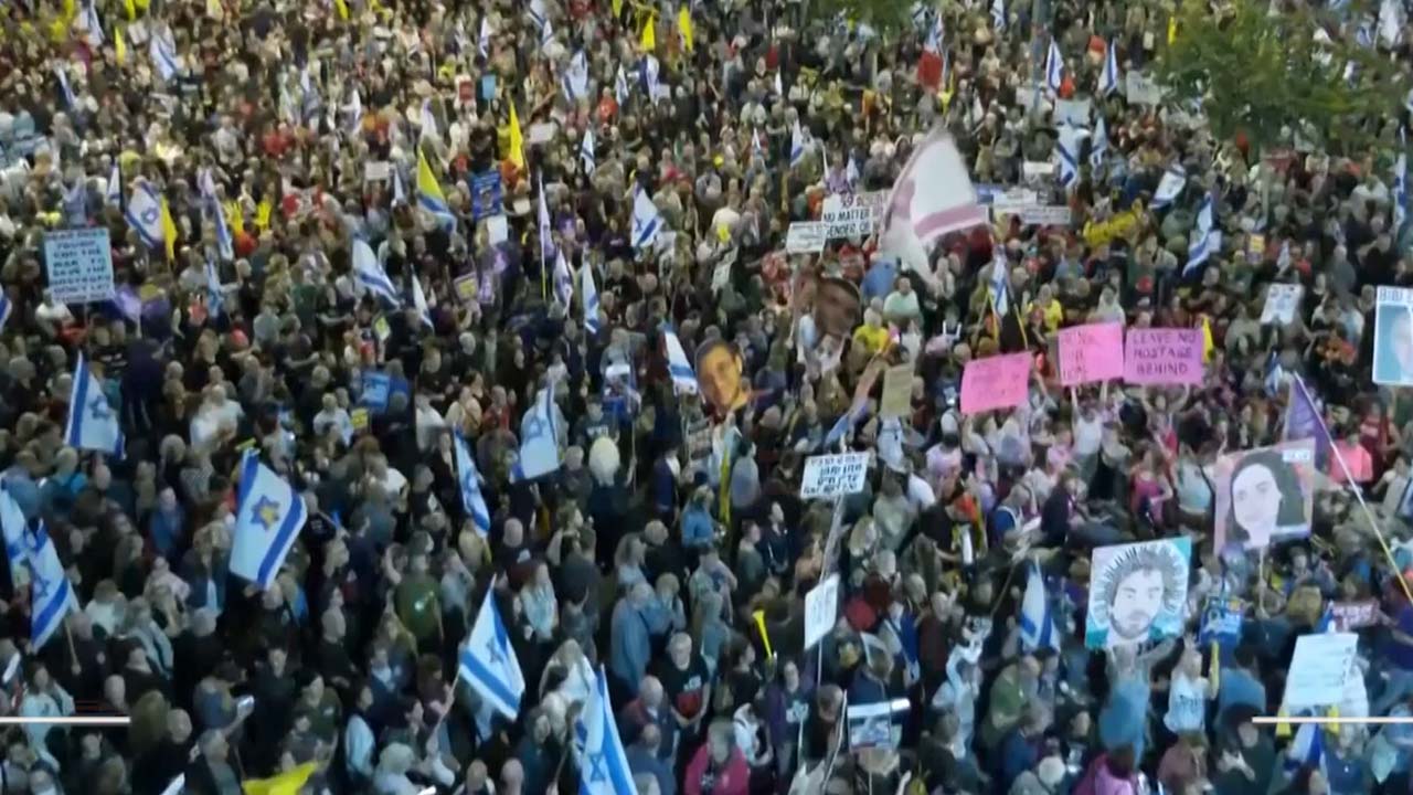 Thousands Hit Streets In Israel, Demand Hamas Free Hostages