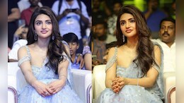 Sreeleela Embraces Ethnic Magic In A Beautiful Blue Embellished <i>Saree</i>