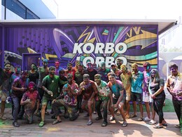 IPL 2025: KKR Players And Coaching Staff Celebrate Holi At Training Camp
