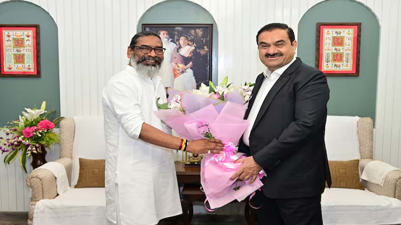 Gautam Adani Meets Jharkhand Chief Minister Hemant Soren At His Residence