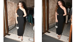 Rasha Thadani Serves Birthday Fashion Goals In A Black One-Shoulder Bodycon Dress