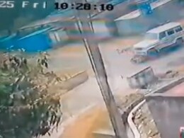 Hit and Run का खौफनाक Video आया सामने, तेज रफ्तार बुलेरो ने बाइक सवार को फुटबॉल की तरह उछाला!