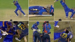 GT vs MI: सूर्यकुमार के हेलमेट पर लगी प्रसिद्ध कृष्णा की गेंद, मैदान पर गिरे... ,पत्नी देविशा हुईं परेशान