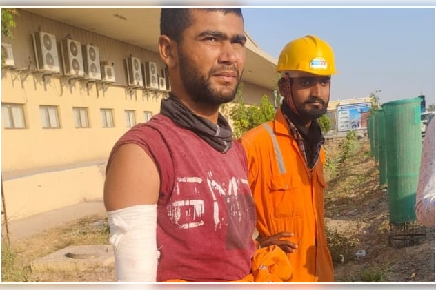 रिफाइनरी में काम करने वाले एक मजदूर को तेंदुआ घायल कर चुका है.