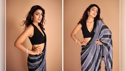 Shriya Saran Weaves An Ethnic Dream In A Stunning Manish Malhotra Sequin <i>Saree</i>