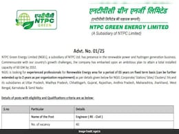 NTPC Green Energy Recruitment 2025: Apply By April 11, Annual Salary Up To Rs 11 Lakh NTPC Green Energy Recruitment 2025: Apply By April 11, Annual Salary Up To Rs 11 Lakh