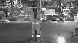 Innova Driver Loses Control, Rams Lorry, Then Hits Biker. 5 Injured