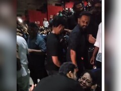 Watch: Mohanlal Kisses Prithviraj Sukumaran's Mother At <i>L2 Empuraan's</i> Screening
