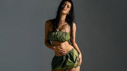 Shanaya Kapoor Raises The Temperature In An Olive Green Skirt Set