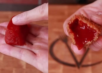 Watch: Bizarre Deep-Fried Ketchup Goes Viral On Instagram, Leaves Foodies In Cringe