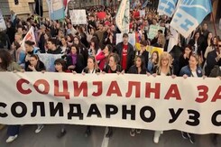 Thousands Protest Against Serbian Government In Solidarity With Students Thousands Protest Against Serbian Government In Solidarity With Students