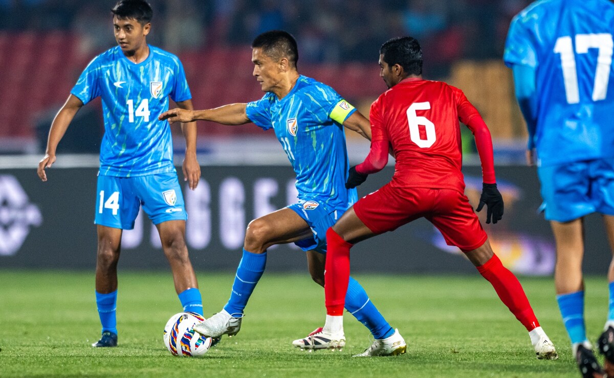 India vs Maldives LIVE Score, International Friendly Football: Sunil Chhetri In Tears After Scoring On Return | India Lead 3-0 vs Maldives | Football News