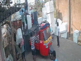 Video: Massive Cracker Explosion While Unloading In Andhra, 4 Injured Video: Massive Cracker Explosion While Unloading In Andhra, 4 Injured