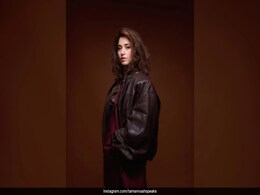 Even Bikers Need To Go To Office, So Tamannaah Throws A Biker Jacket On A Burgundy Suit Even Bikers Need To Go To Office, So Tamannaah Throws A Biker Jacket On A Burgundy Suit