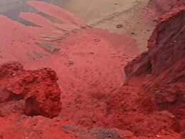 Viral: Iran's Mysterious Red Beach Where Rain Transforms The Shoreline Blood-Red