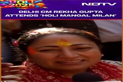 Delhi CM Rekha Gupta Attends 'Holi Mangal Milan' At The BJP's Office Delhi CM Rekha Gupta Attends 'Holi Mangal Milan' At The BJP's Office
