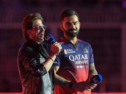 SRK Starts Chanting 'Kohli, Kohli' At IPL 2025 Opening Ceremony, RCB Star's Reaction Says It All SRK Starts Chanting 'Kohli, Kohli' At IPL 2025 Opening Ceremony, RCB Star's Reaction Says It All