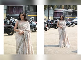 Tara Sutaria Goes Ethnic Chic This Festive Season In A Beige-Toned Embroidered <i>Saree</i> Tara Sutaria Goes Ethnic Chic This Festive Season In A Beige-Toned Embroidered <i>Saree</i>