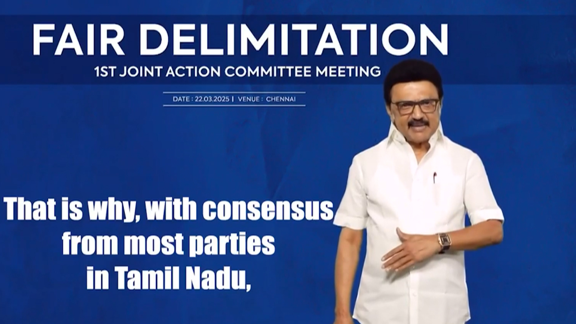 MK Stalin's Message Before Big Delimitation Meet