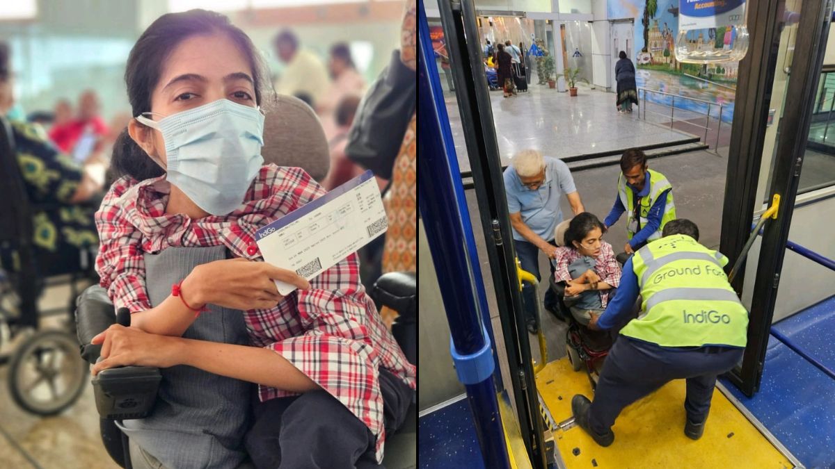Woman Using Wheelchair Takes Flight After Long Time, Appreciates IndiGo And Mumbai Airport Staff
