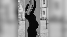 Amy Jackson Is A Glam Mom-To-Be In A Black Bodycon Dress