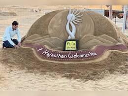 Rajasthan: जयपुर में IIFA 2025 का जश्न शुरू, पावणों का अनोखे अंदाज में स्वागत, सैंड आर्ट बनाकर लिखा 'Rajasthan Welcomes You' Rajasthan: जयपुर में IIFA 2025 का जश्न शुरू, पावणों का अनोखे अंदाज में स्वागत, सैंड आर्ट बनाकर लिखा 'Rajasthan Welcomes You'
