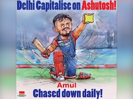 Amul Celebrates Delhi Capitals' Ashutosh Sharma's Victory Against LSG With A Topical