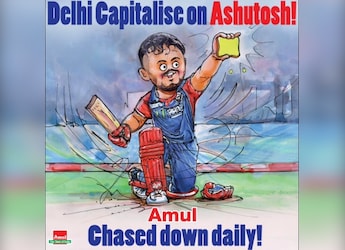 Amul Celebrates Delhi Capitals' Ashutosh Sharma's Victory Against LSG With A Topical Amul Celebrates Delhi Capitals' Ashutosh Sharma's Victory Against LSG With A Topical
