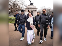 ममता बनर्जी का लंदन में दिखा देसी अंदाज, साड़ी और चप्पल पहनकर की जॉगिंग, देखें वीडियो